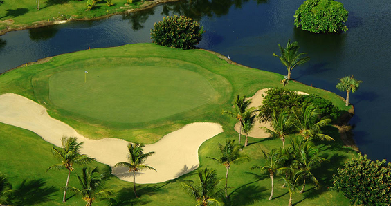 Wide, well-defined fairways surrounded by tropical greenery at Cocotal Golf Course