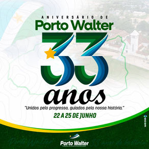 Porto Walter vai celebrar 33 anos com Show nacionais, esporte, cultura e inauguração de obras