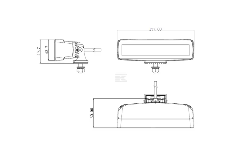 Thumbnail: Werklamp indirect led, 30W, 2 880 lm