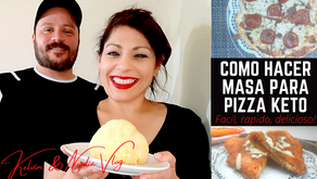 COMO PREPARAR MASA PARA PIZZA KETO -Receta y tutorial