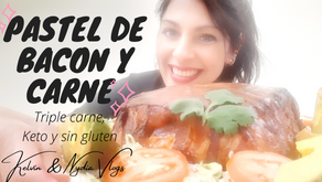 PASTEL DE CARNES Y BACON (KETO CARNIVORE)