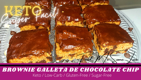 El mejor Brownie-Galleta de Chocolate Chip KETO!