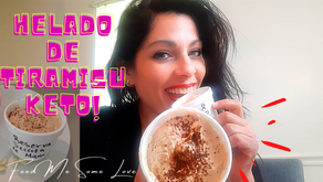 KETO TIRAMISU ICE CREAM -KETO FROZEN PLEASURE >Menos de 1 carb neto!
