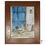 Thumbnail: Original Watercolor of a Rooster in front of a Blue door in Mozambique Africa
