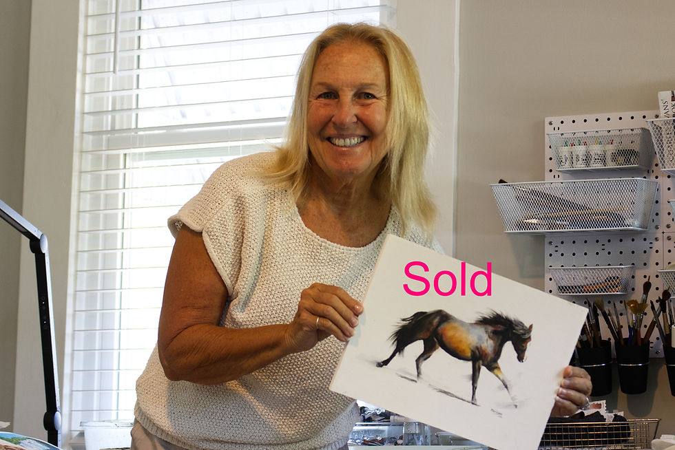 Sold one of my favorite Horse paintings.