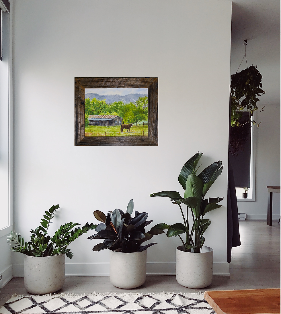 Thumbnail: Durango, Colorado, Barn with horse