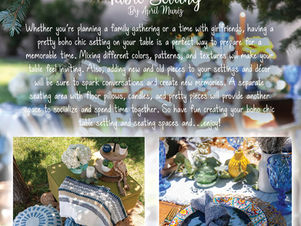 Boho Chic Table Setting