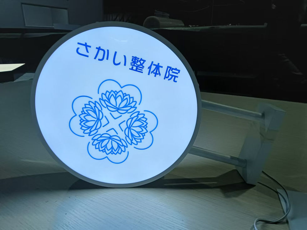 整体院　袖看板