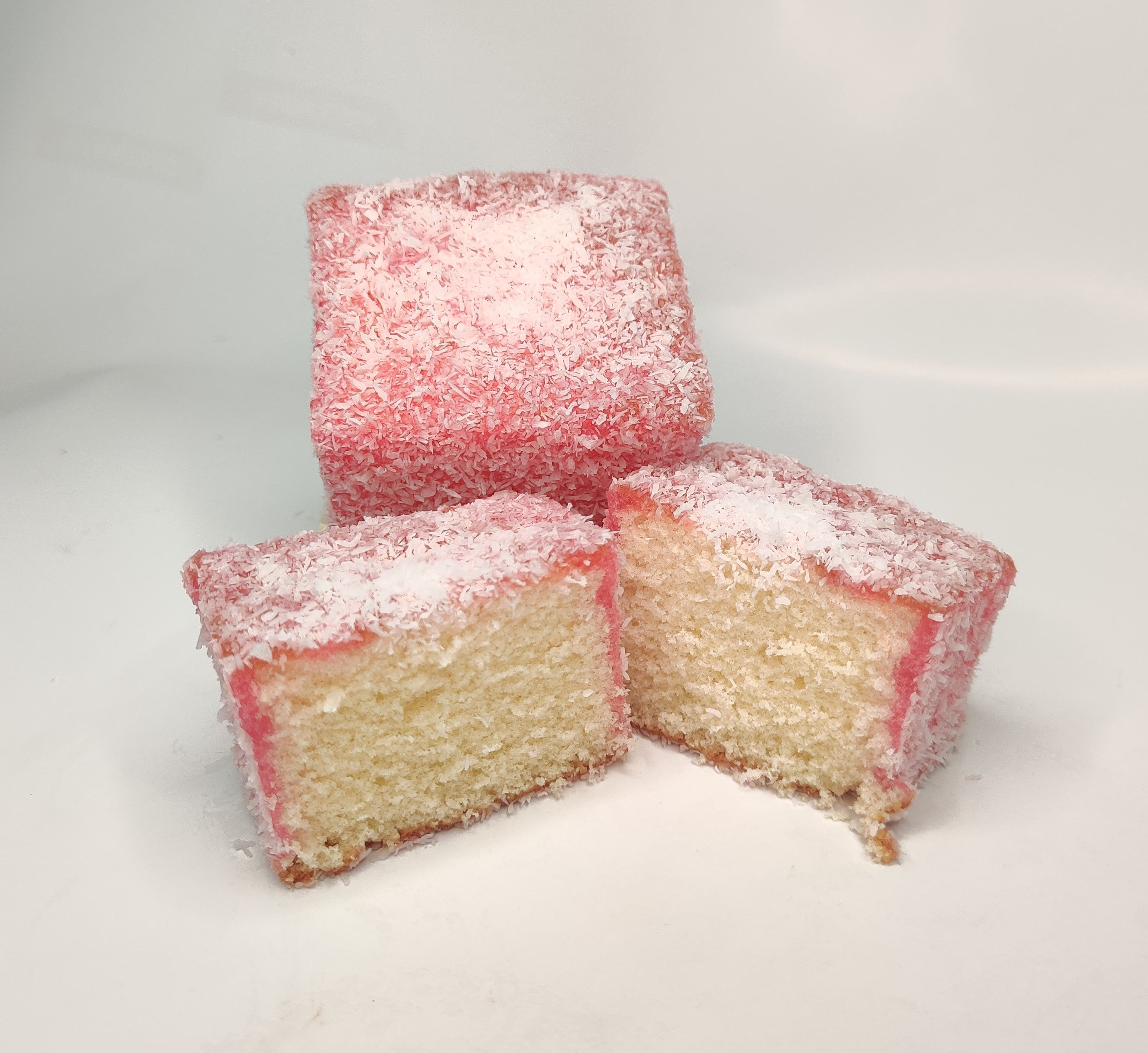 Giant Raspberry Lamington