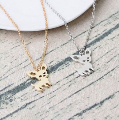 Thumbnail: Animal Necklace and Earring Set with Copper Chain