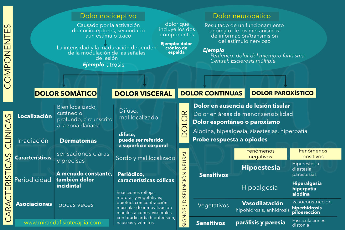 Dolor Nociceptivo y Dolor Neuropatico