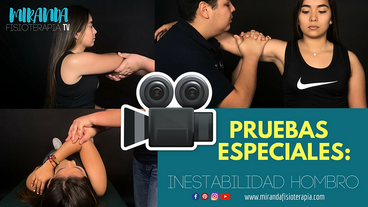 PRUEBAS ESPECIALES: INESTABILIDAD DE HOMBRO