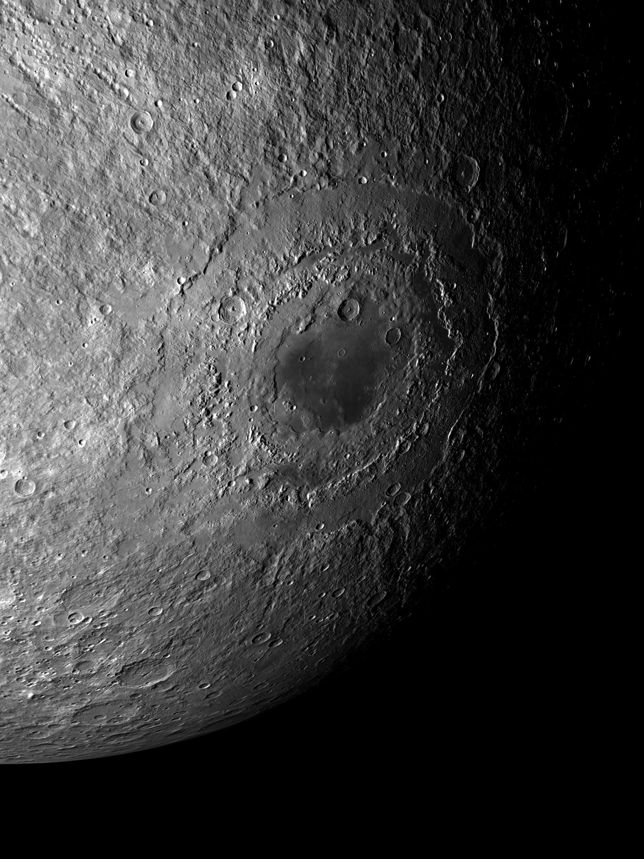 Mond No. Mare Orientale on the Lunar surface