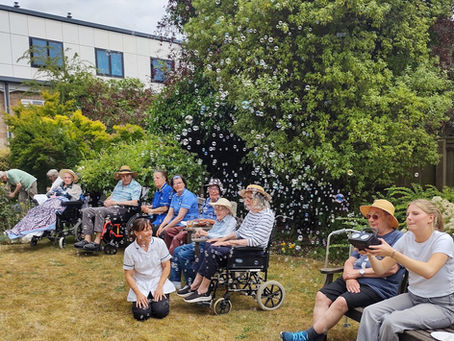 Summer garden party gathering