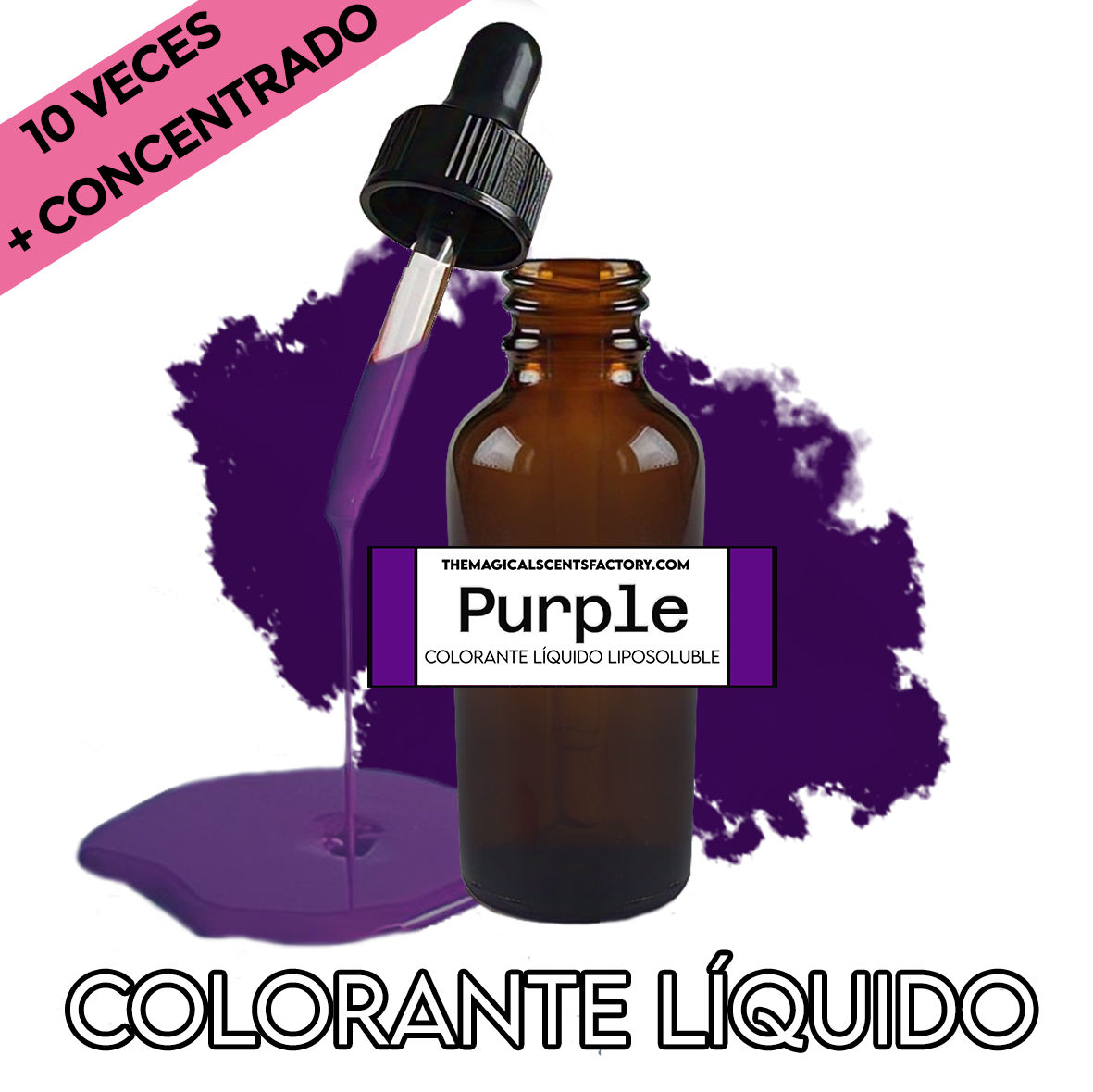 PURPLE / MORADO colorante líquido