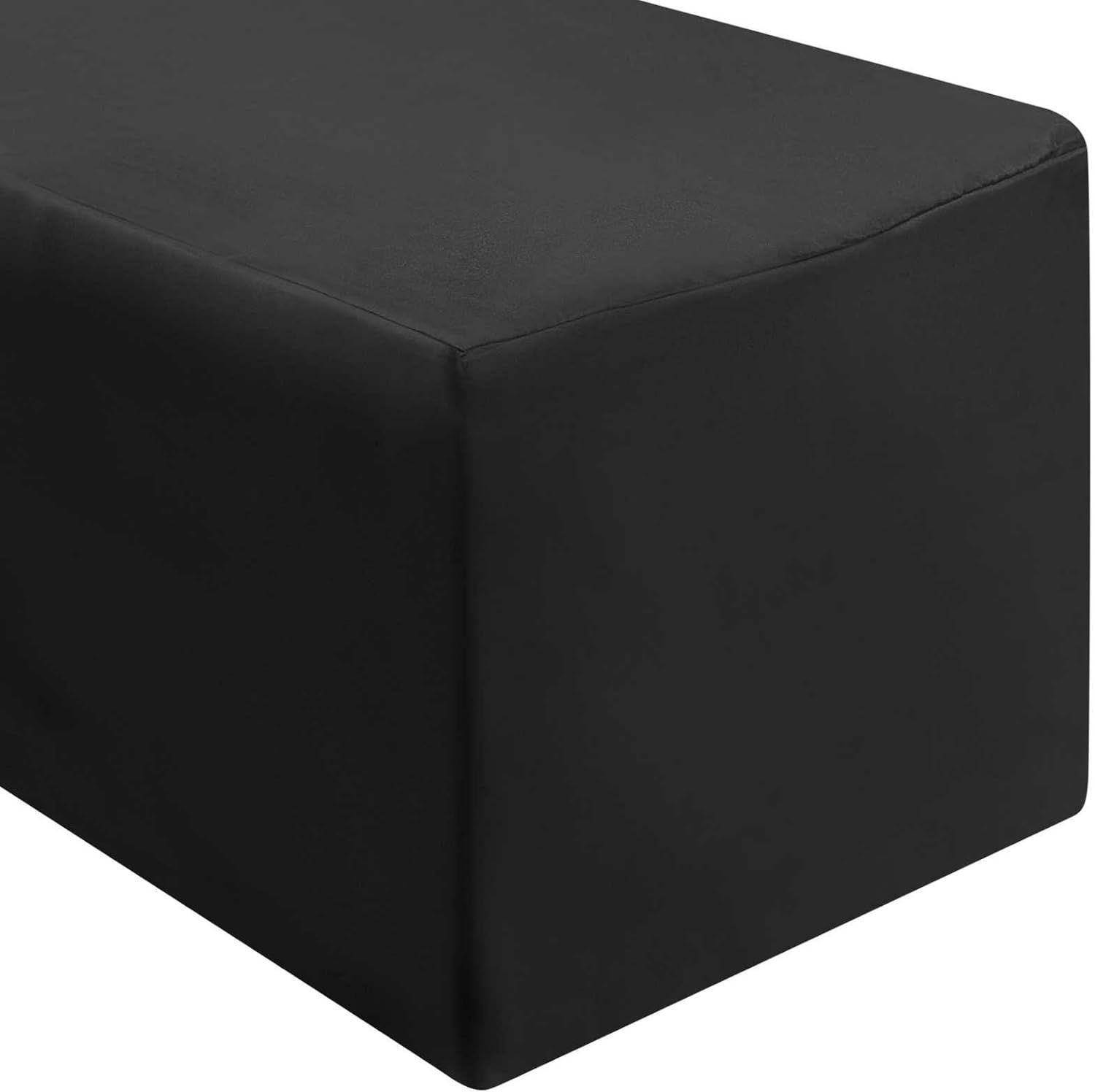 Black Poly 6ft Fitted Drape Rental