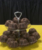 Mini chocolate Bundt cakes