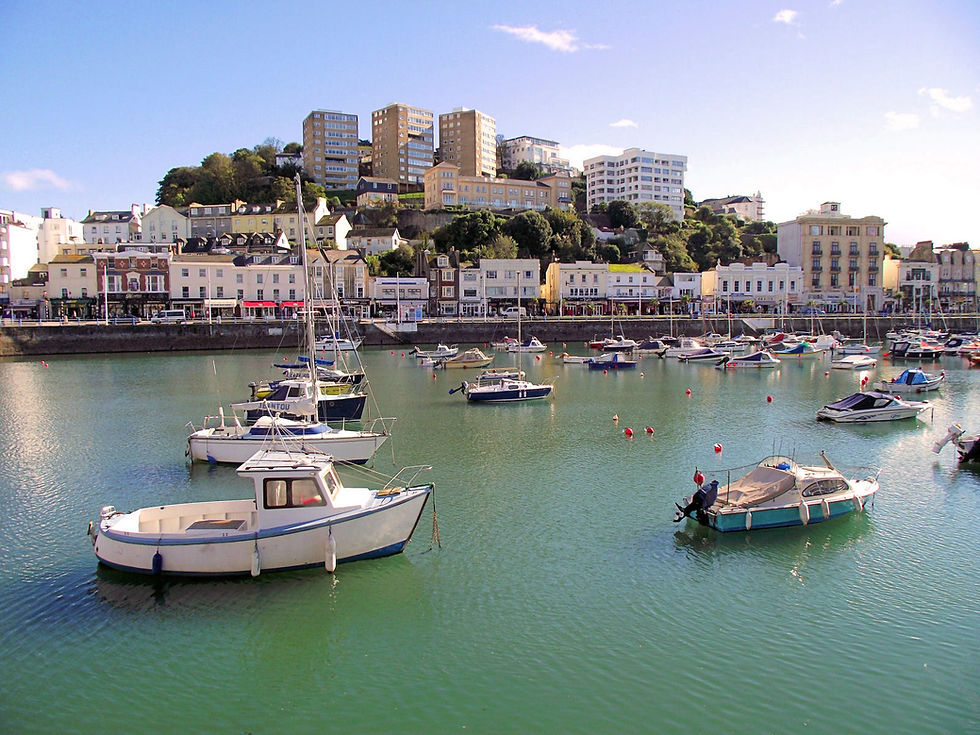 torquay harbour during summer