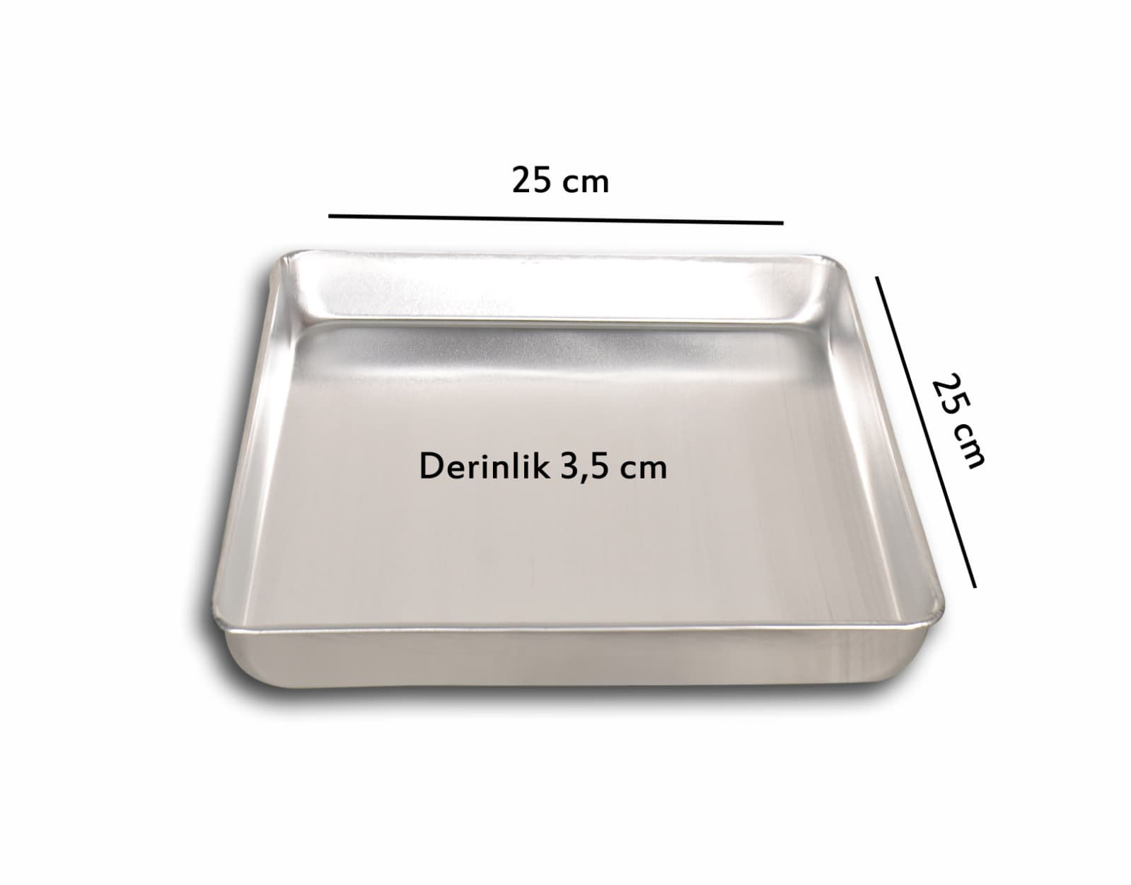 25x25 cm Tek Kullanımlık Baklava Tepsisi