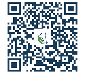 QR code linking to the Gentle Foot & Wound Care new-patient inquiry form