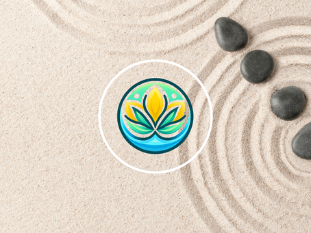 Zenify BKK logo on a serene sand and stone background, symbolizing peace, balance, and wellness – ideal for anti-aging and wellness treatments in Thailand