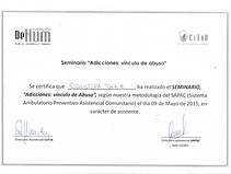 Seminario. Adicciones, vínculo de abuso. Cristina Diaz