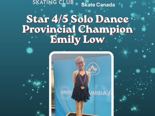 Solo Ice Dance Provincial Champions