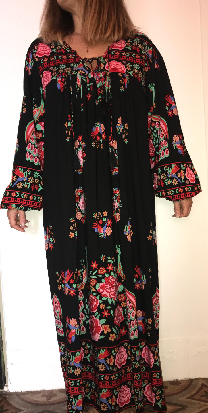 ROBE PRINT FLOWER BOHO