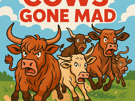 Cows Gone Mad: A Day in the Life at Flaming Acres Dahlias