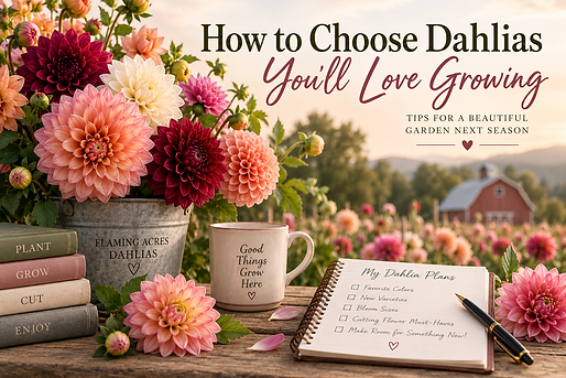 How to Choose Dahlias graphic