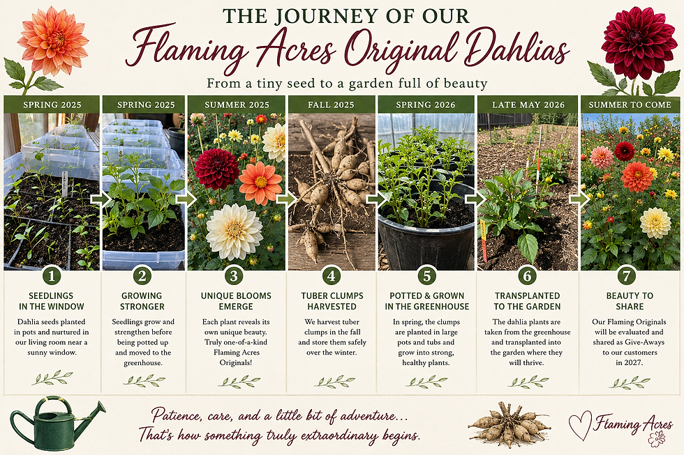 Flaming Acres Dahlias Seedling Journey