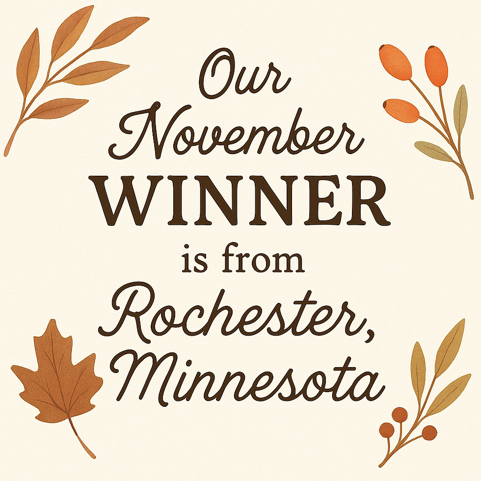 November Giveaway Winner