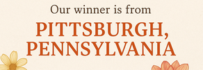 Celebrating Our September Giveaway Winner!