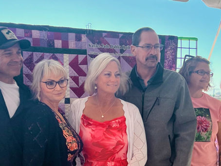Quilt presentation ceremony