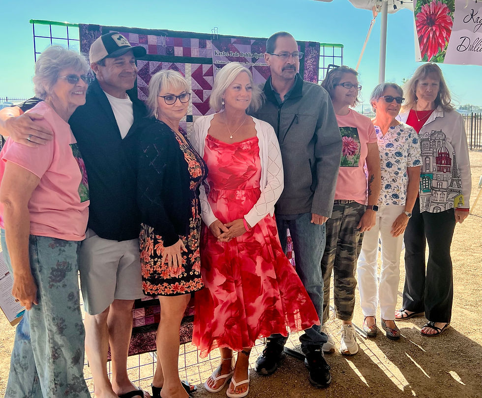 Kaylee Jade Quilt & Goncalves family.