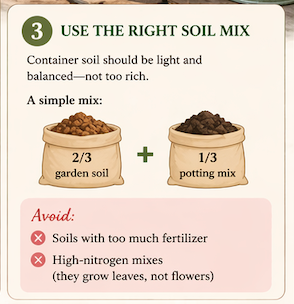 Use the right soil mix