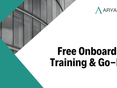 Removing financial obstacles Why Arya EHR has free onboarding, training and go-live for clinics.