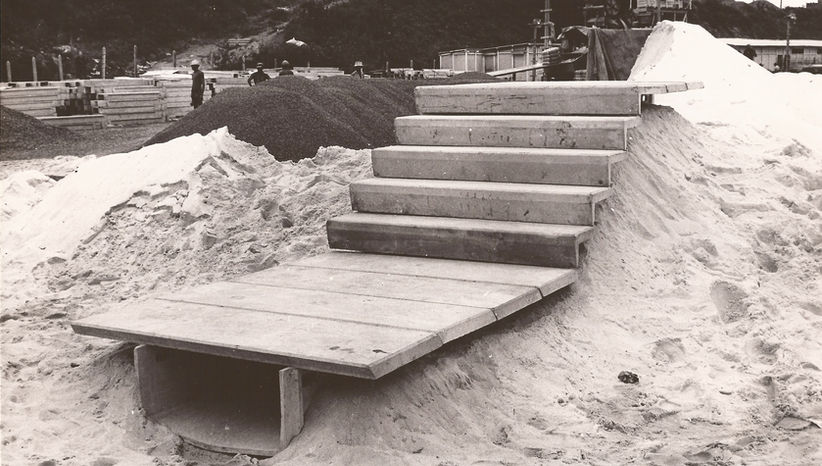 Escadaria drenante - Protótipo_Fonte DESAL