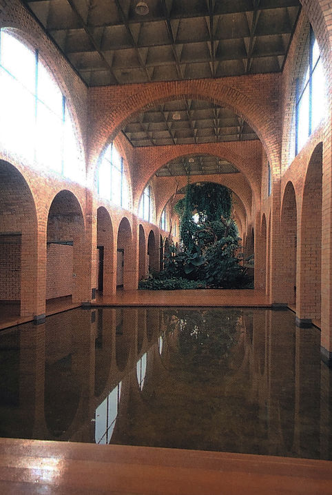 Residência Nivaldo Borges - Jardim interno_Fonte - Instituto JFL