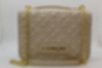 Beige quilted Love Moschino crossbody bag