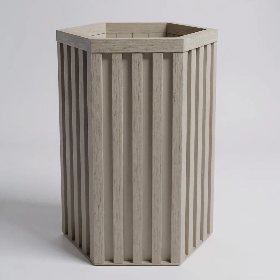 Thumbnail: Hexagon Grove Column Planters - Medium