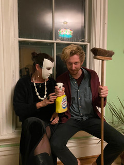 With artist Katya Popova
