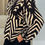 Thumbnail: Leanna Black Abstract Balloon Sleeve Peplum Top