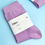 Thumbnail: Time To Relax Cosy Cotton Purple Socks 