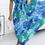 Thumbnail: Azura Floral Chiffon Pleated Maxi Dress - Blue