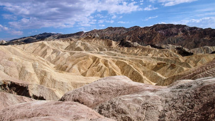 Death Valley, USA, Zebrieski Point, trockenes Tal
