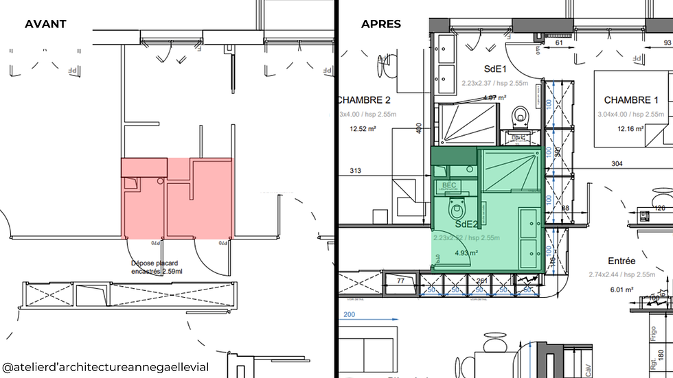 optimisation de l'espace - Atelier d'Architecture Anne-Gaelle VIAL
