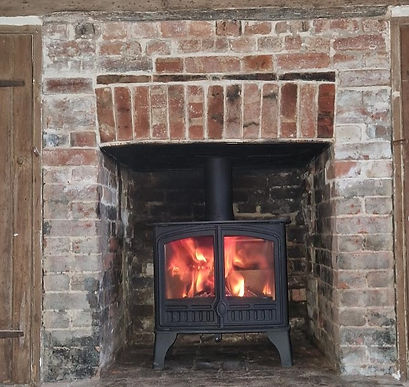 Our staff doing chimney sweeps in West Sussex.