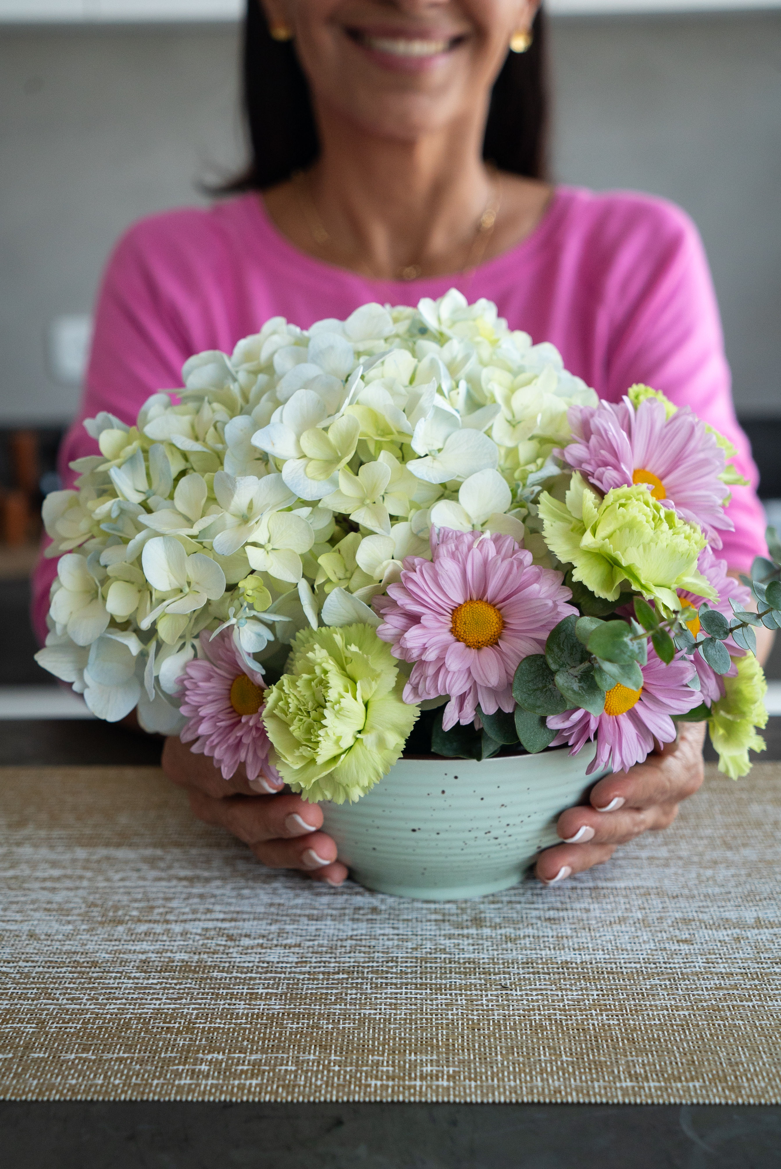 Hortensia en Bowl Celeste