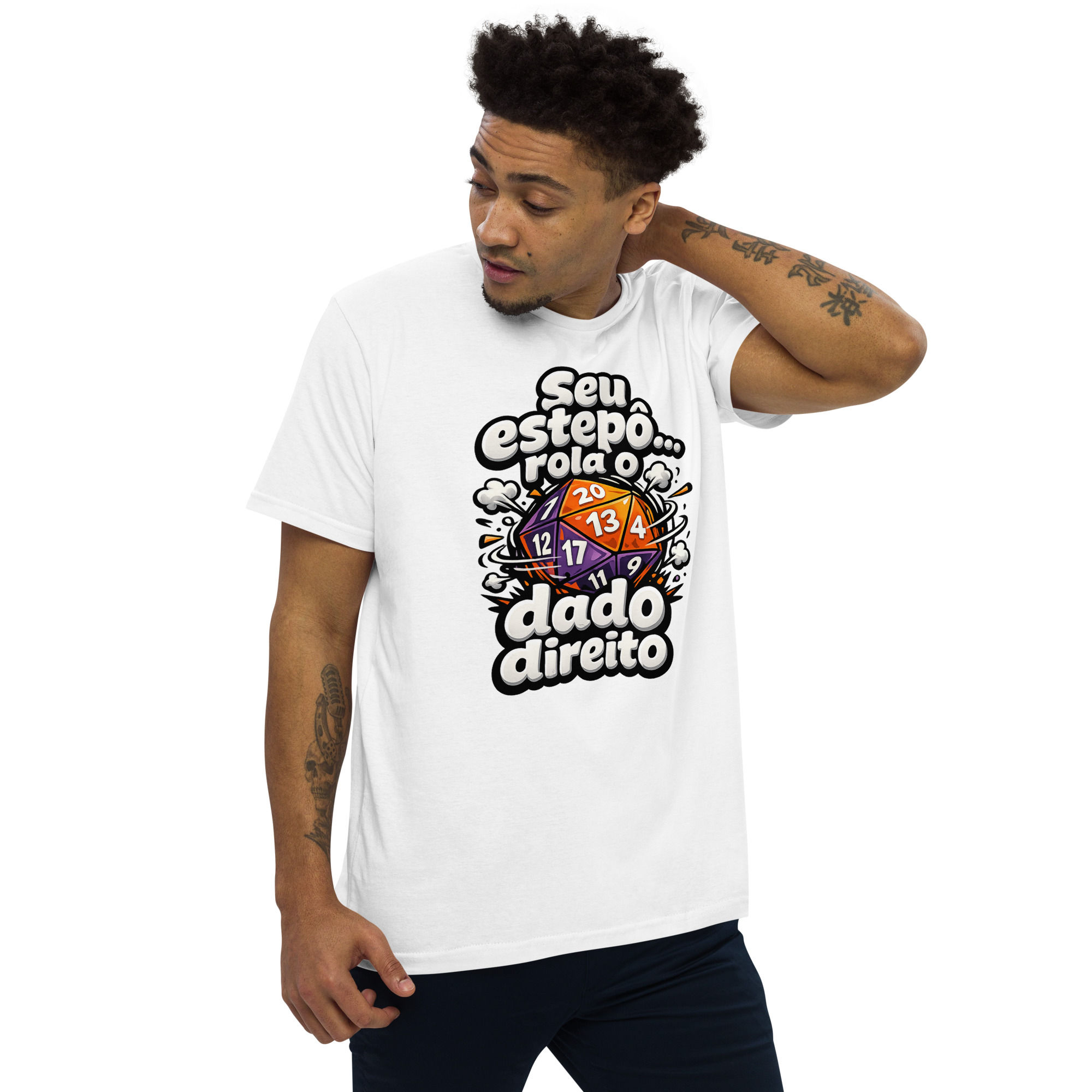 Seu estepô Camiseta unissex de corte reto
